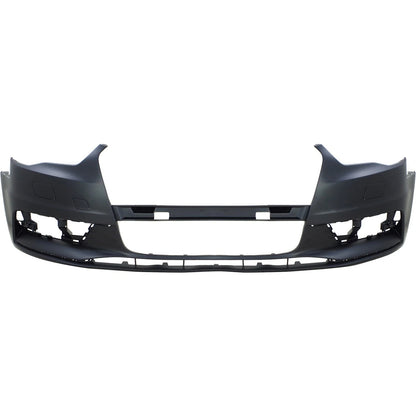 Primed Bumper Cover Fascia Front 8V5807065GRU AU1000218 Replacement For Audi A3 Quattro 2015 2016 Primed