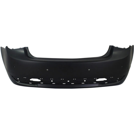 Primed Bumper Cover 95217523 GM1100873 Replacement For Chevrolet Cruze 2011 2012 2013 2014 2015 2016 with Parking Aid Sensor Holes Rear Primed