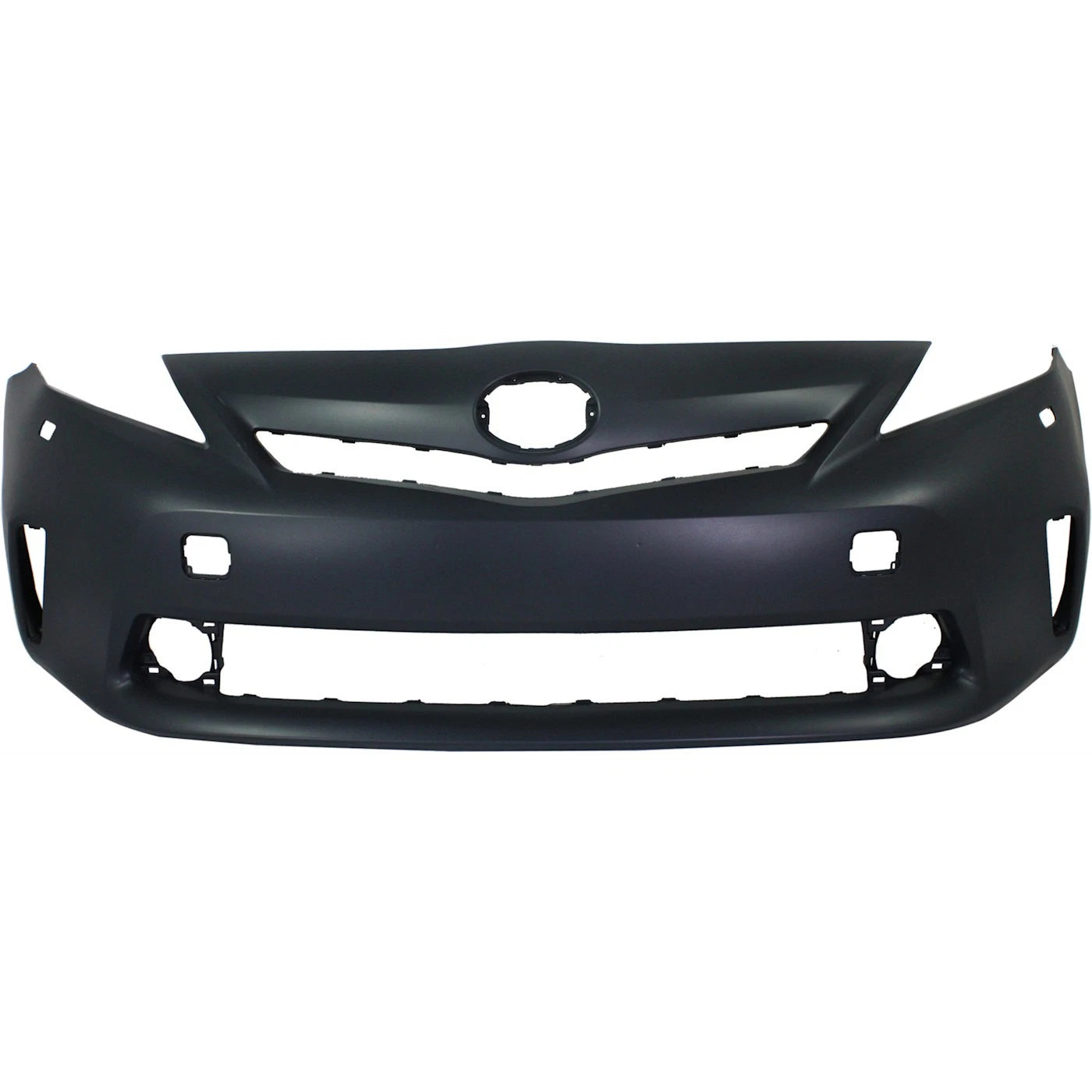 Primed Bumper Cover 5211947924 TO1000390 Replacement For Toyota Prius 2012 2013 2014 V LED Headlamps Front Primed