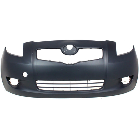 Primed Bumper Cover Fascia 5211952925 TO1000325 Replacement For Toyota Yaris 2007 2008 Hatchback Front