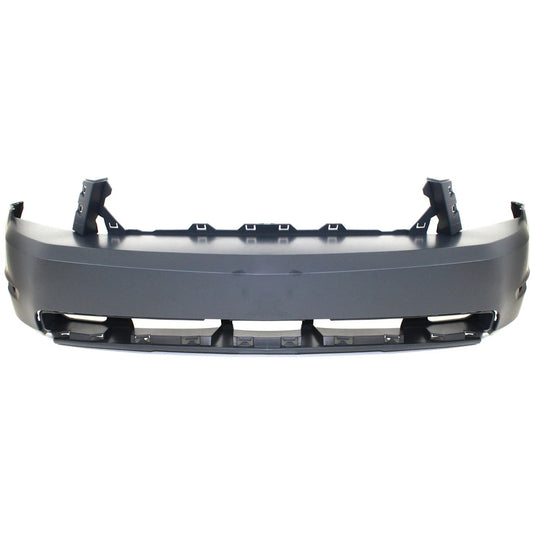 Primed Front Bumper Cover AR3Z17D957BA FO1000646 Replacement For Ford Mustang 2010 2011 2012 with Fog Lamp Holes Primed