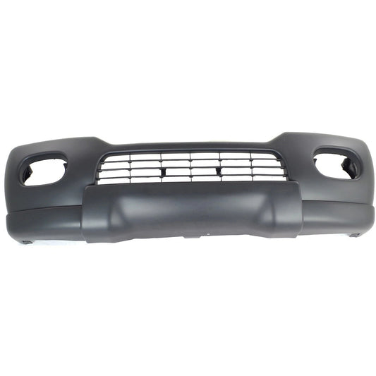 Primed Front Bumper Cover MR496687 MI1000270 Replacement For Mitsubishi Montero 2000 2001 2002 2003 2004 Sport with Fog Lamp Holes Primed