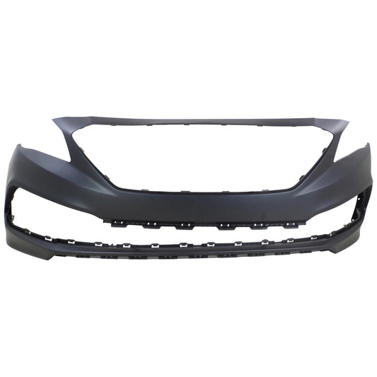 Primed Front Bumper Cover 86511C2300 HY1000211 Replacement For Hyundai Sonata 2015 2016 2017 Replacement For Hyundai Sonata Sport Type 2015 2016 Primed
