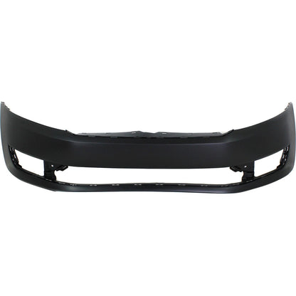 Primed Front Bumper Cover 561807217BGRU VW1000199 Replacement For Volkswagen Passat 2012 2013 2014 2015 with Fog Lamp Holes Primed