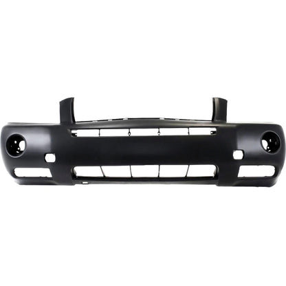 Primed Front Bumper Cover 5211948930 TO1000312 Replacement For Toyota Highlander 2006 2007 with Fog Lamp Holes Primed