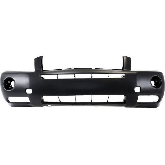 Primed Front Bumper Cover 5211948930 TO1000312 Replacement For Toyota Highlander 2006 2007 with Fog Lamp Holes Primed