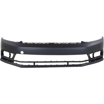 Primed Front Bumper Cover VW1000221 5C6807217NGRU Replacement For Volkswagen Jetta 2015 2016 2017 2018 Primed