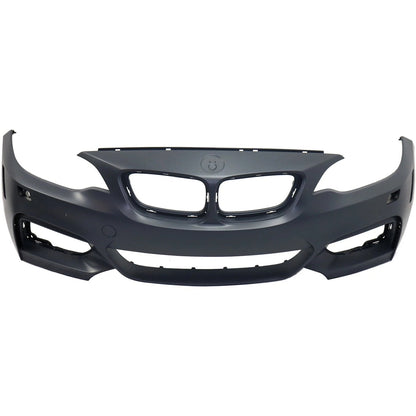 Primed Bumper Cover Fascia Front 51118058095 BM1000330 Replacement For BMW 228i xDrive 2015 2016,230i 2017,M235i 2014-2016,M240i 2017-2020 Primed