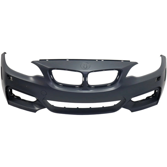 Primed Bumper Cover Fascia Front 51118058095 BM1000330 Replacement For BMW 228i xDrive 2015 2016,230i 2017,M235i 2014-2016,M240i 2017-2020 Primed