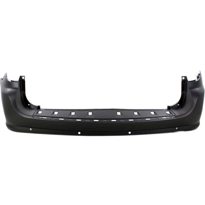 Primed Rear Bumper Cover with Blind Spot with Park Sensor 68125725AB CH1100970 Replacement For Dodge Grand Caravan 2011 2012 2013 2014 2015 2016 2017 2018 2019 2020 Primed
