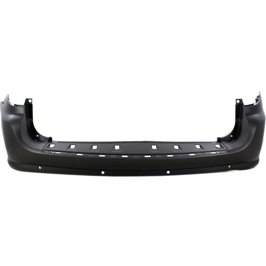 Primed Rear Bumper Cover with Blind Spot with Park Sensor 68125725AB CH1100970 Replacement For Dodge Grand Caravan 2011 2012 2013 2014 2015 2016 2017 2018 2019 2020 Primed