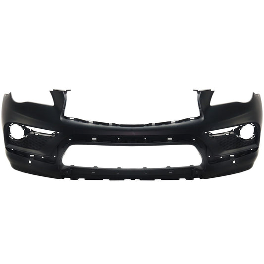 Primed Bumper Cover Fascia Front IN1000272 FBM225UB1H Replacement For Infiniti QX50 2016 2017 Primed