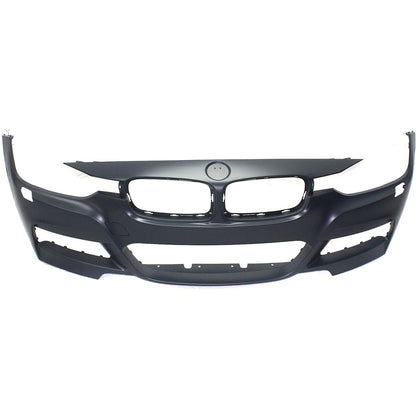 Primed Front Bumper Cover 51118067957 BM1000290 Replacement For BMW 328i 2013-2016 Replacement For BMW 320i 2013-2018 Primed with Fog Lamp Holes