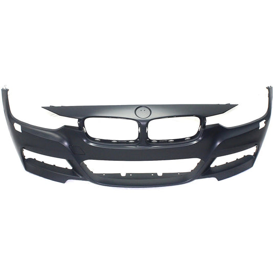 Primed Front Bumper Cover 51118067957 BM1000290 Replacement For BMW 328i 2013-2016 Replacement For BMW 320i 2013-2018 Primed with Fog Lamp Holes