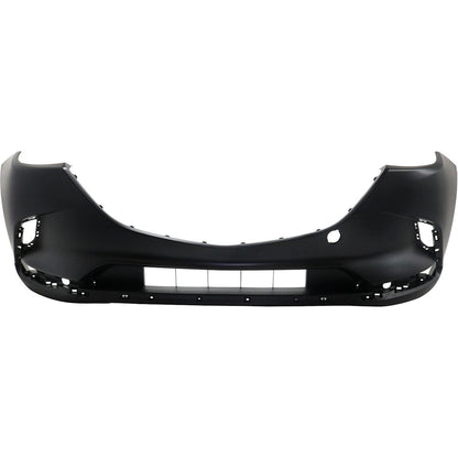 Primed Front Bumper Cover Fascia TK4850031JBB MA1000244 Replacement For Mazda CX-9 2016 2017 2018 2019 2020 2021 2022 2023 Primed with Fog Lamp Holes
