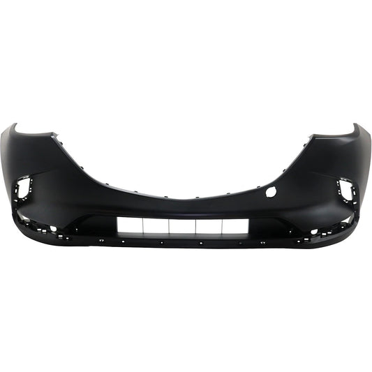 Primed Front Bumper Cover Fascia TK4850031JBB MA1000244 Replacement For Mazda CX-9 2016 2017 2018 2019 2020 2021 2022 2023 Primed with Fog Lamp Holes