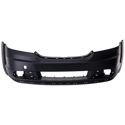 Primed Front Bumper Cover 1SW02TZZAC-PFM CH1000999 Replacement For Dodge Journey 2011 2012 2013 2014 2015 Primed With Fog Light Holes