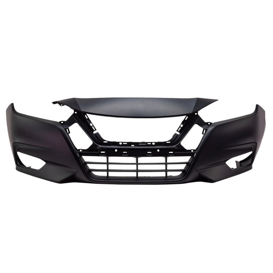 Primed Bump Cover 620225EE0J NI1000333 Replacement For Nissan Versa 2020 2021 2022 Front Primed