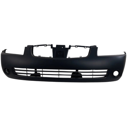 Primed Front Bumper Cover F20226Z525 NI1000216 Replacement For Nissan Sentra 2004 2005 2006 with Fog Light Holes Primed