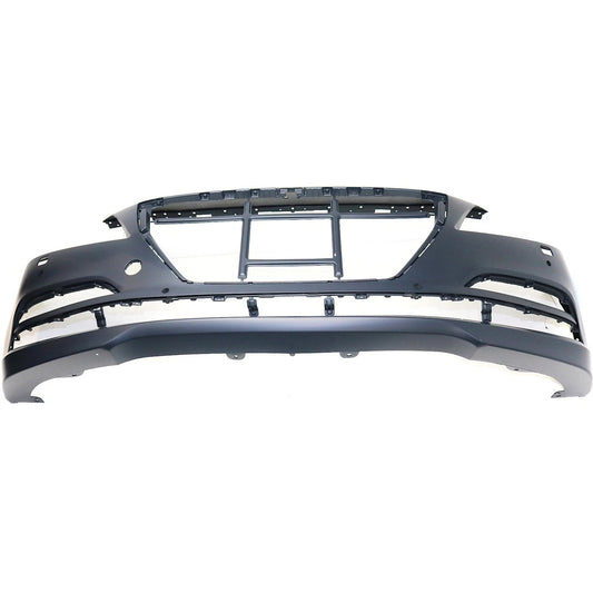 Primed Bumper Cover Fascia Front HY1000208 86540B1200 Replacement For Hyundai Genesis 2015 2016 Primed