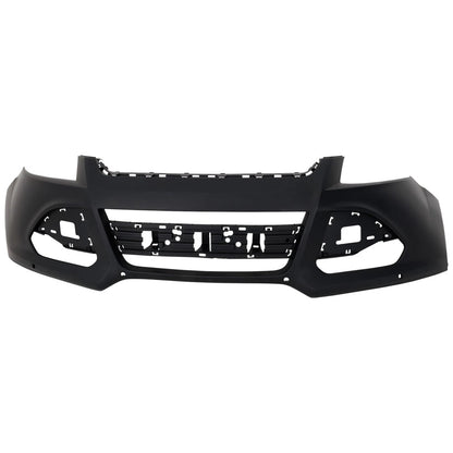 Primed Front Upper Bumper Cover CJ5Z17D957ACPTM FO1000674 Replacement For Ford Escape 2013 2014 2015 2016 with Fog Lamp Holes Primed