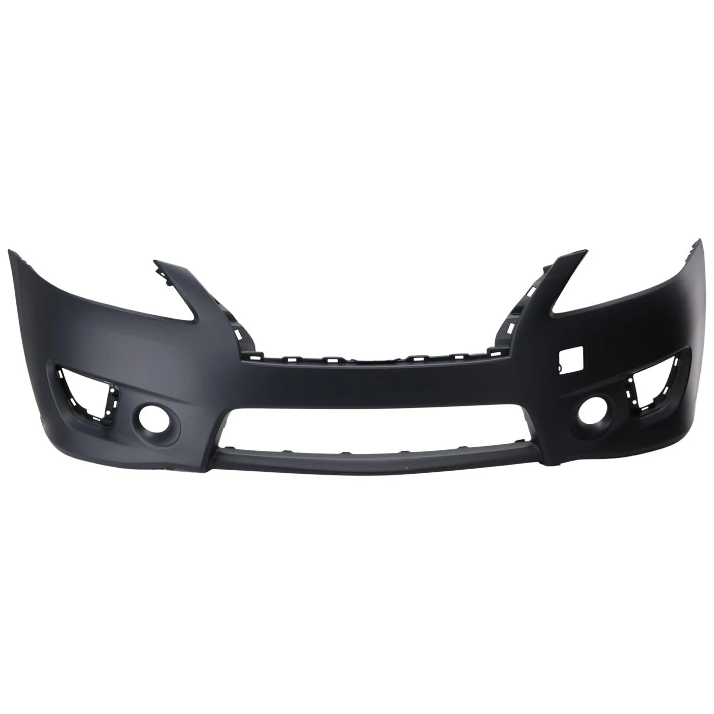 Primed Front Bumper Cover 620223RM0J NI1000290 Replacement For Nissan Sentra 2013 2014 2015 with Fog Lamp Holes Primed