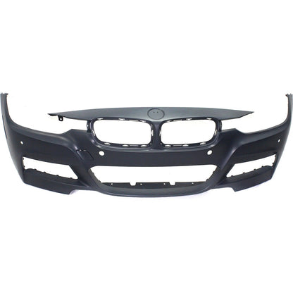 Primed Front Bumper Cover 51118067954 BM1000293 Replacement For BMW 328i 2013 2014 2015 2016 with M Sport Sensor Holes Cam Primed