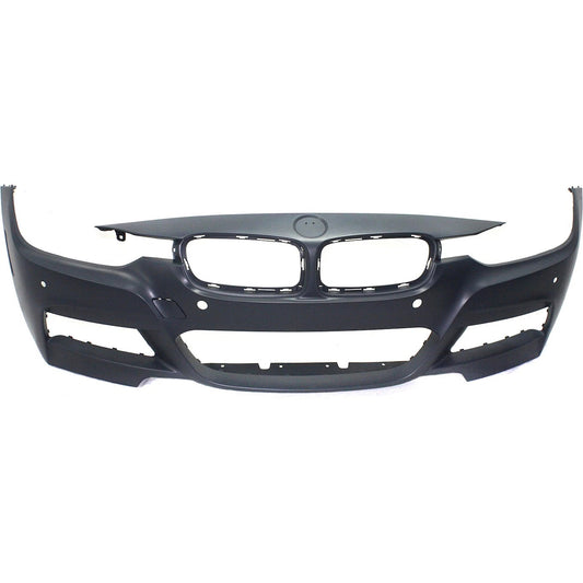 Primed Front Bumper Cover 51118067954 BM1000293 Replacement For BMW 328i 2013 2014 2015 2016 with M Sport Sensor Holes Cam Primed