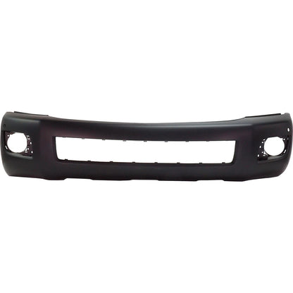 Primed Front Bumper Cover 521190C948 TO1000347 Replacement For Toyota Sequoia 2008 2009 2010 2011 2012 2013 2014 with Fog Lamp Holes Primed