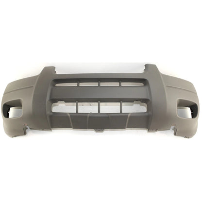 Textured Front Bumper Cover YL8Z17D957MAA FO1000474 Replacement For Ford Escape 2001 2002 2003 2004 XLS/XLT Titanium with Fog Lgt/Mldg Holes Textured