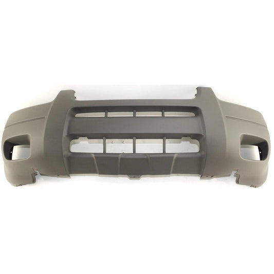 Textured Front Bumper Cover YL8Z17D957MAA FO1000474 Replacement For Ford Escape 2001 2002 2003 2004 XLS/XLT Titanium with Fog Lgt/Mldg Holes Textured