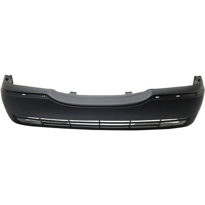 Primed Front Bumper Cover 3W1Z17D957EA FO1000527 Replacement For Lincoln Town Car 2003 2006 2007 with Fog Lamp Holes Primed