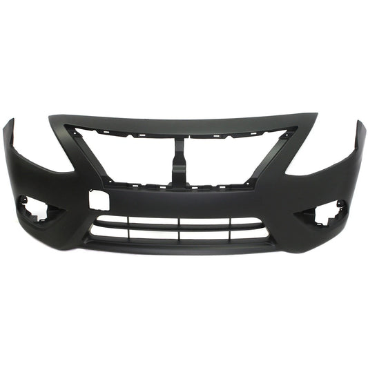Primed Front Bumper Cover FBM229KM0J NI1000299 Replacement For Nissan Versa 2015 2016 2017 2018 Primed