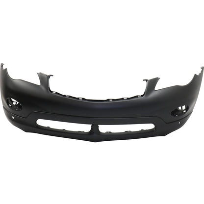 Primed Bumper Cover FBM221BA1H IN1000240 Replacement For Infiniti EX35 2008 2009 2010 2011 2012 Replacement For EX37 2013 Replacement For QX50 2014 2015 With Park Sensor Holes Front Primed