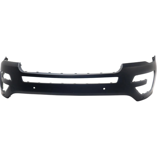 Primed Front Bumper Cover FB5Z17D957DPTM FB5Z17D957DAPTM FO1000726 Replacement For Ford Explorer 2016 2017 with PAS/Tow Hook Holes Primed