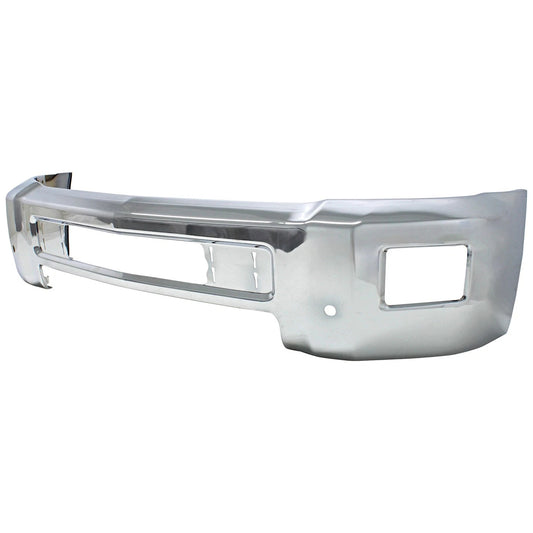 Primed Bumper Face Bars Front 23229368 GM1002849  Replacement For Chevrolet Silverado 2500 HD 3500 HD 2015 2016 2017 2018 2019 Chrome
