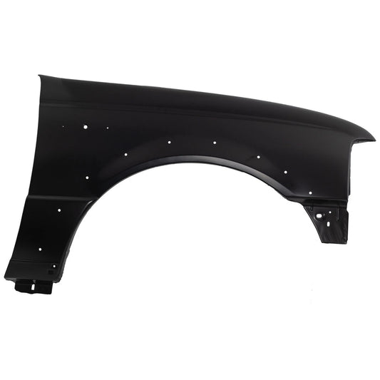 Primed Fender Replacement For Ford Ranger 2004 2005 Front Passenger Side with Wheel Opening Molding 5L5Z16005B FO1241238
