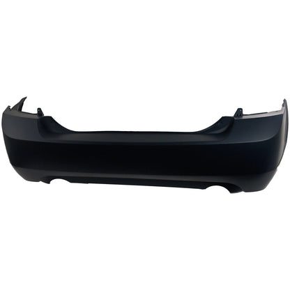 Primed Rear Bumper Cover 8E5Z17K835HAPTM FO1100593 Replacement For Ford Fusion 2006 2007 2008 2009 with Dual Exhaust Holes Primed