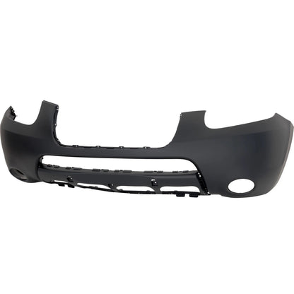 Primed Front Bumper Cover 865112B020 HY1000165 Replacement For Hyundai Santa Fe 2007 2008 2009 with Fog Lamp Holes Primed