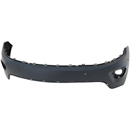 Primed Front Upper Bumper Cover 68214172AA CH1014109 Replacement For Jeep Grand Cherokee 2014 2015 with Fog Lamp Holes Primed