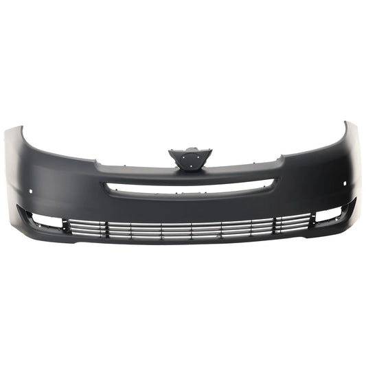 Primed Bumper Cover Fascia Front 52119AE901 TO1000270 Replacement For Toyota Sienna 2004 2005 Primed