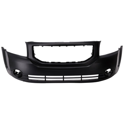 Primed Front Bumper Cover 5183394AE CH1000870 Replacement For Dodge Caliber 2007 2008 2009 2010 2011 2012 with Fog Lamp Holes Primed