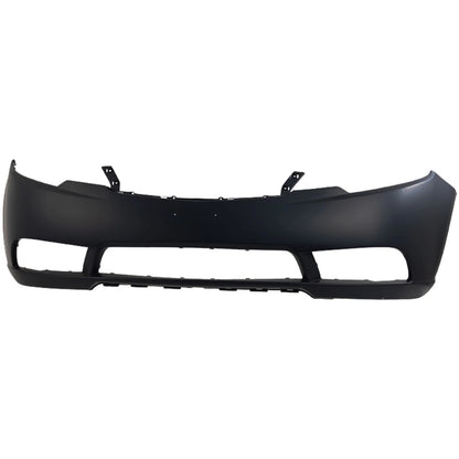Primed Front Bumper Cover 865111M000 KI1000145 Replacement For Kia Forte 2010 2011 2012 2013 with Fog Lamp Holes Primed