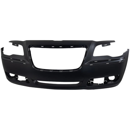 Primed Bumper Cover 68127938AE CH1000A00 Replacement For Chrysler 300 2011 2012 2013 2014 with Adaptive Cruise Control Front Primed