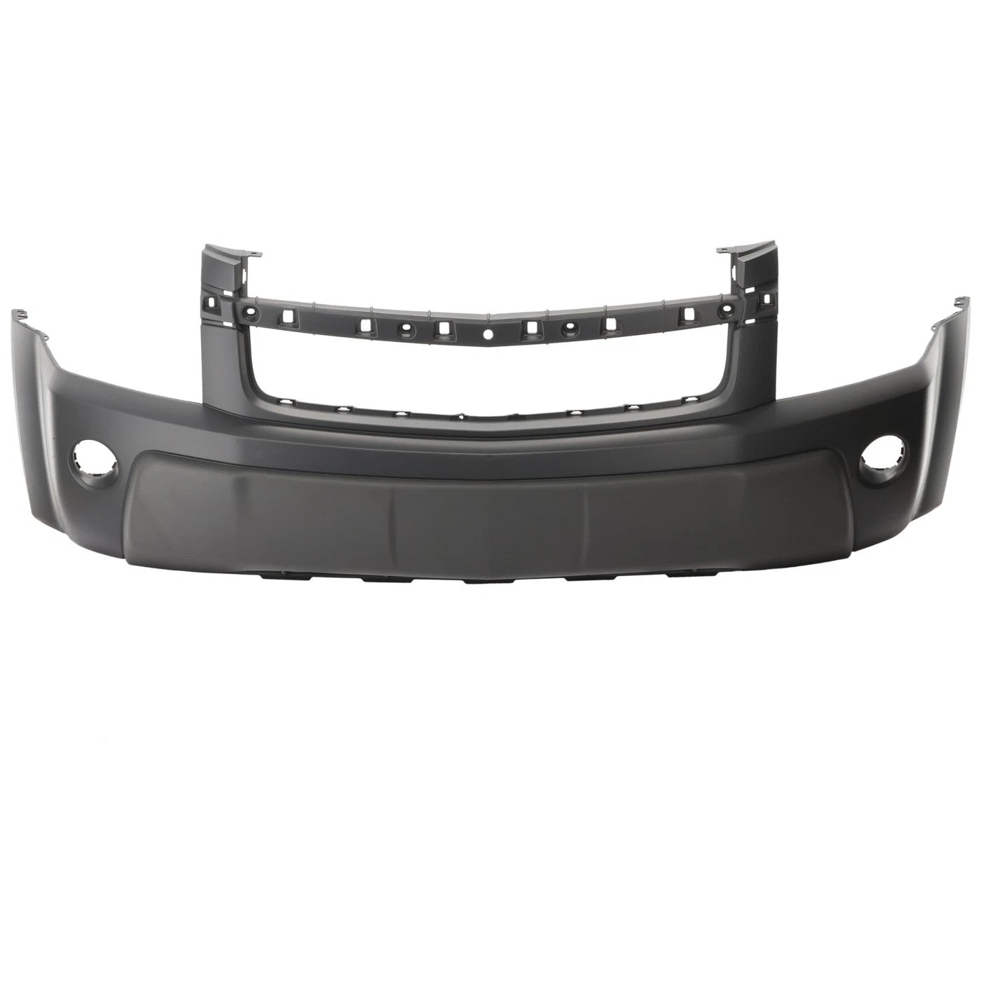 Primed Front Bumper Cover 12335874 GM1000726 Replacement For Chevy Equinox 2005 2006 with Fog Lamp Holes Primed