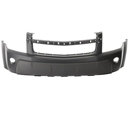 Primed Front Bumper Cover 12335874 GM1000726 Replacement For Chevy Equinox 2005 2006 with Fog Lamp Holes Primed