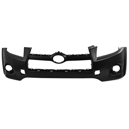 Primed Front Bumper Cover Fascia 521190R903 5211942971 TO1000350 Replacement For Toyota RAV4 2009 2010 2011 2012 Primed with Tow Hook Hole