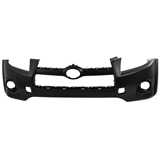 Primed Front Bumper Cover Fascia 521190R903 5211942971 TO1000350 Replacement For Toyota RAV4 2009 2010 2011 2012 Primed with Tow Hook Hole