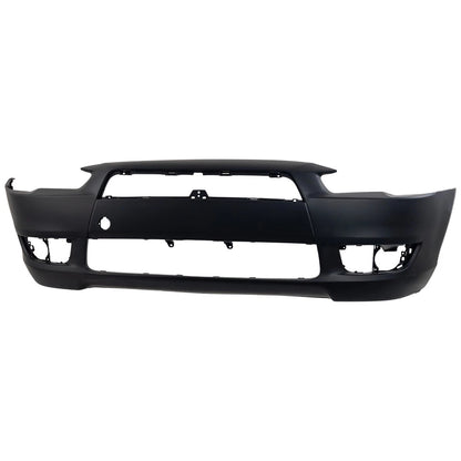 Primed Front Bumper Cover 6400D172 MI1000324 Replacement For Mitsubishi Lancer 2008 2009 2010 2011 2012 2013 2014 2015 Primed With Fog Light Holes