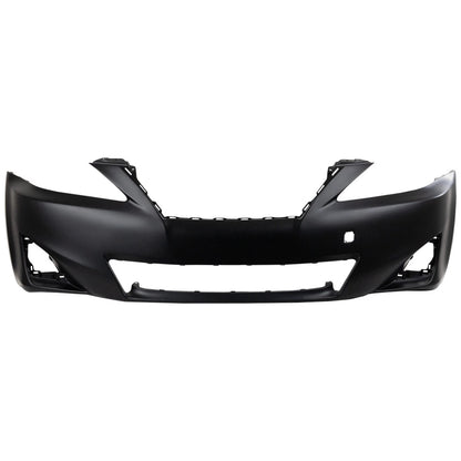 Primed Front Bumper Cover 5211953979 LX1000212 Replacement For Lexus IS250 IS350 2011 2012 2013 with Fog Lamp Holes Primed